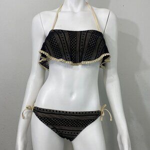 Inmocean 2pc Black Bikini Top SzS Bottom SzM